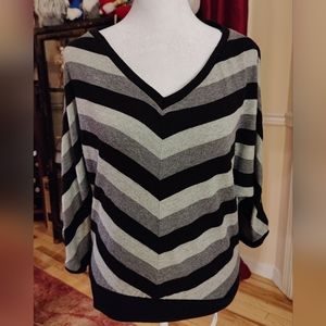 Y2K AB Studio Chevron Sweater Top